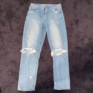 american eagle mom jeans size 2